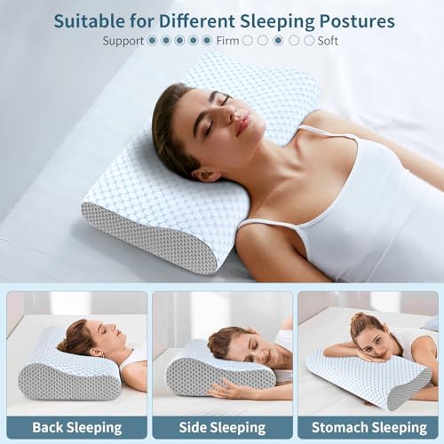 Cervical Pillow for Neck Pain Relief, Contour Memory Foam Pillows for Sleeping - Image 6