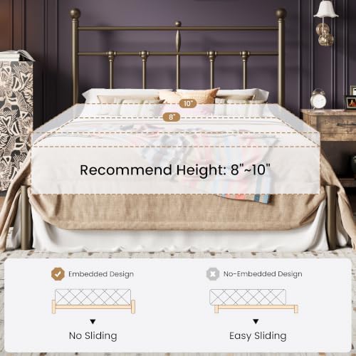 SHA CERLIN Full Size Metal Platform Bed Frame - Image 6
