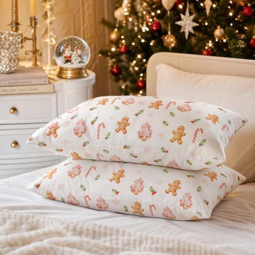 Nayoroom Christmas Comforter Set Twin Gingerbread Tree Holiday Bedding - Image 7