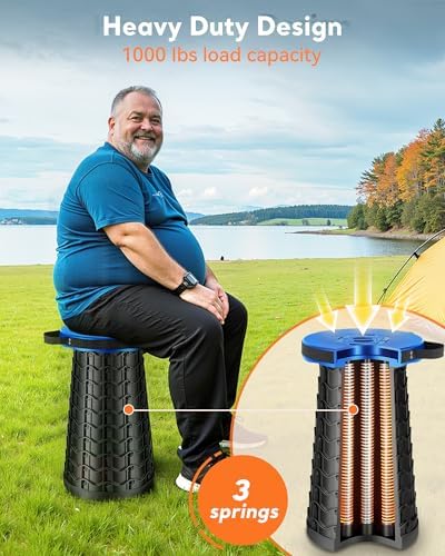Height Adjustable Foldable Stool- Collapsible Stool - Image 3