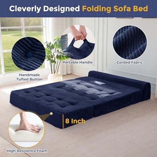 MAXYOYO Folding Sofa Bed, 8-Inch Fold-Out Chair Bed - Image 5