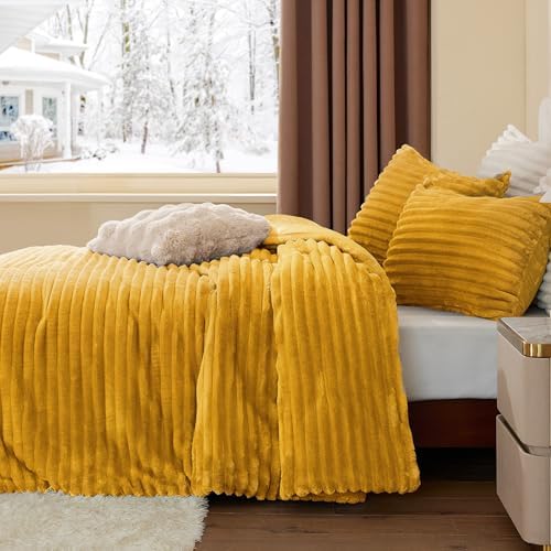 BEDELITE Fleece Twin/Twin XL Comforter Set, Fluffy Bed Set - Image 4