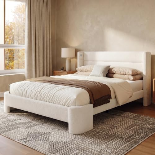 LIKIMIO Queen Bed Frame with USB Ports by LIKIMIO