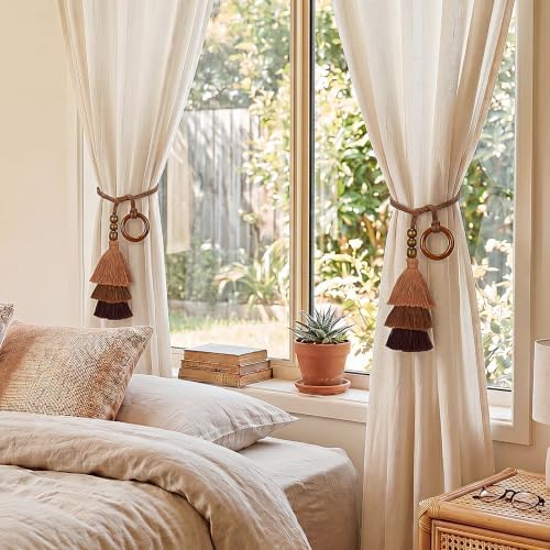 Novabright 4 Pcs Boho Curtain Tiebacks - Image 5