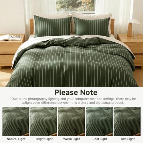 Striped Comforter Set Full Size 3 Pieces - Image 6