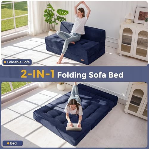 MAXYOYO Folding Sofa Bed, 8-Inch Fold-Out Chair Bed - Image 4