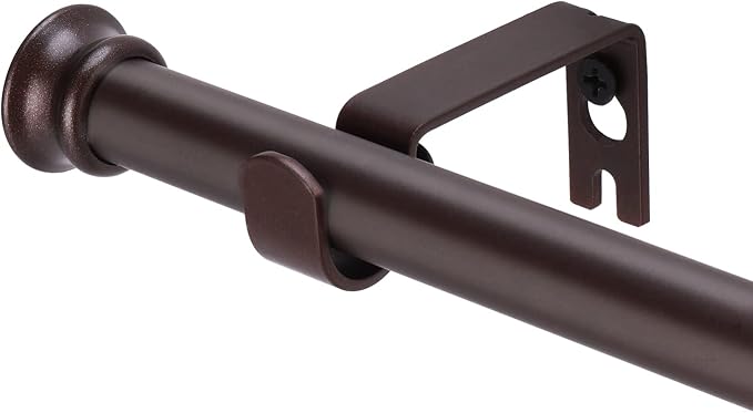 Standard Decorative Window Curtain Rods 30 to 116 Inch, 5/8 Inch Diameter Small by Alskarhem