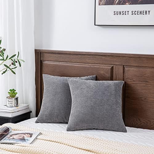 GAWAMAY Decorative Square Throw Pillow Covers 20"x20" Inch Set of 2, Super Soft - Image 4