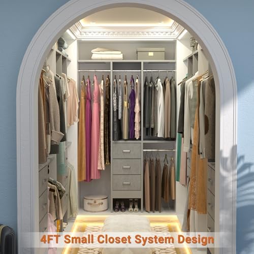 Besiost 4FT Small Closet System - Image 2