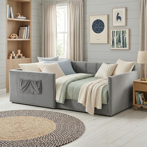 Merax Twin Daybed Velvet Upholstered Sofa Bed - Image 4