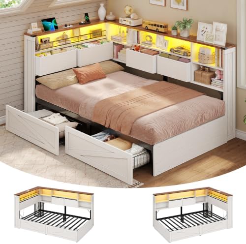 AOGLLATI Twin Corner Bed Daybed by AOGLLATI