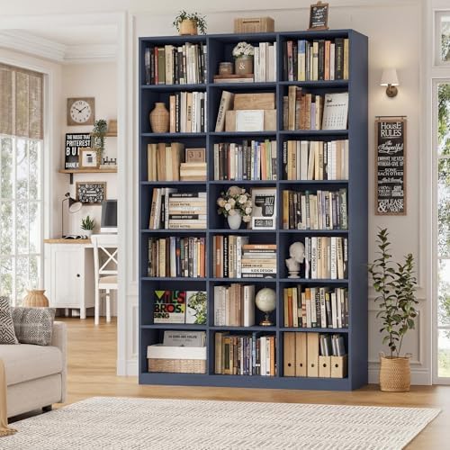 HOSTACK 86" H Triple Wide Bookshelf and Bookcase, 7 Tier Tall Bookshelf - Image 2