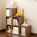 OSCHF Ladder Cube Storage Bookcase, 6-Cube Corner Shelf by OSCHF