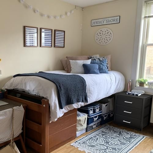 BOLUO Closet Drawers Black 3 Drawer Dresser - Image 3
