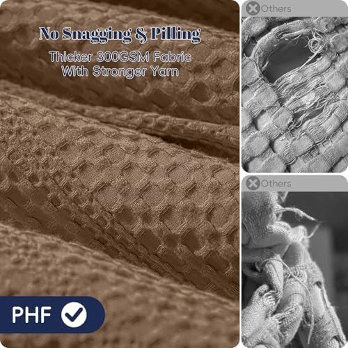 PHF Soft Waffle Comforter Set King Size- Comfy Breathable Waffle Weave Comforter - Image 3