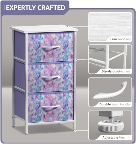 Sorbus Nightstand with 3 Drawers - Image 4