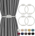 NICEEC 4 Pack Mini Magnetic Curtain Tiebacks Modern Simple Style Drape Tie by NICEEC