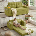 54" Boneless Convertible Sofa Bed, Corduroy Fold Out Sofa by IZLKQC