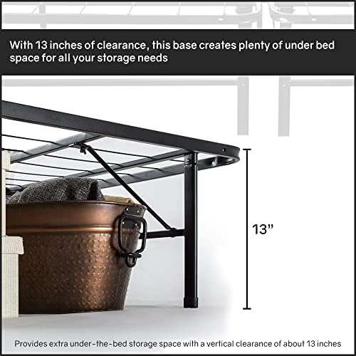 Nutan, 14-Inch Foldable Metal Platform Bed Frame - Image 3