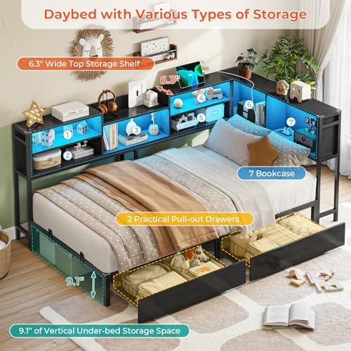 DICTAC Corner Twin Bed Frame - Image 4