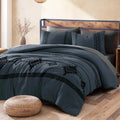 MaiRêve Embroidery Oversized Queen Comforter Set 7 Pieces Bed in a Bag by MaiR%C3%AAveHomeCollection