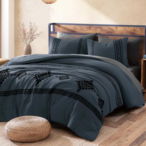 MaiRêve Embroidery Oversized Queen Comforter Set 7 Pieces Bed in a Bag by MaiR%C3%AAveHomeCollection