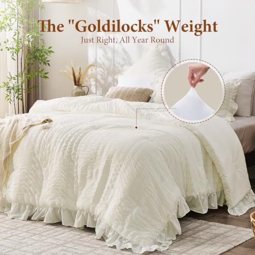 JOLLYVOGUE Cream King Comforter Set - Image 3