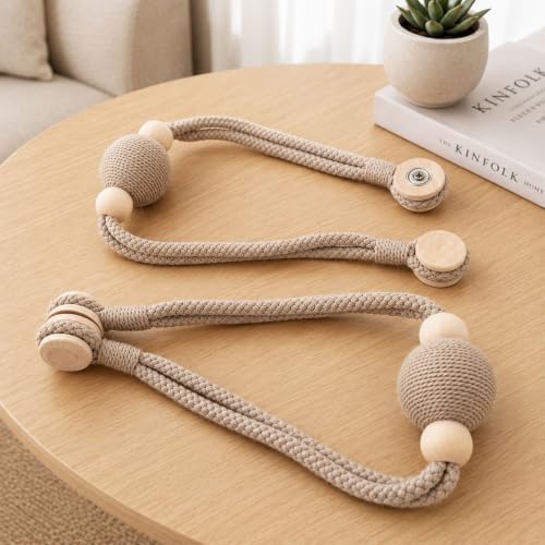 2 Pack Magnetic Curtain Tiebacks, Minimalist Curtain Holdbacks - Image 7