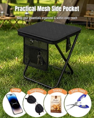 Pawfly 16" Portable Collapsible Stool, Heavy Duty Folding Stools - Image 6