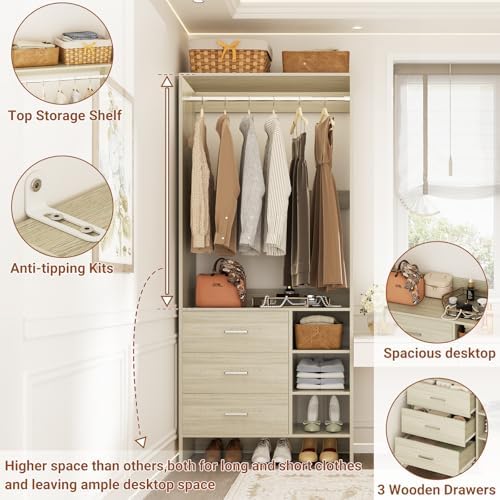 Aheaplus 2.5FT Closet System - Image 6