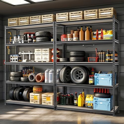 WORKPRO 5-Tier Adjustable Metal Shelving, 36”Wx18”Dx72”H, 4000LBS Capacity - Image 2