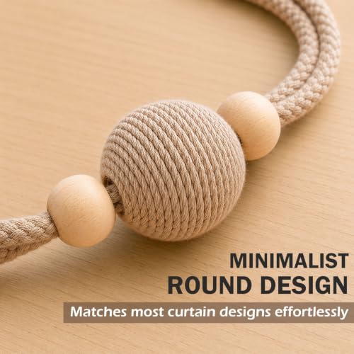 2 Pack Magnetic Curtain Tiebacks, Minimalist Curtain Holdbacks - Image 5
