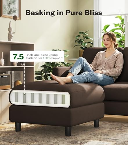 Welzona Loveseat Sofa with Ottoman - Image 3