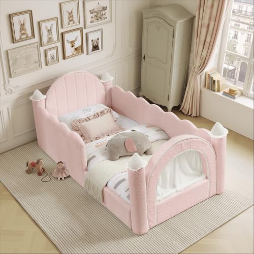 Twin Size Castle Style Kids Floor Bed Frame - Image 3
