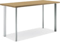 HON Coze Home Office Desks, Sturdy Table Computer Desk, 42", Natural Recon Top, Silver Base