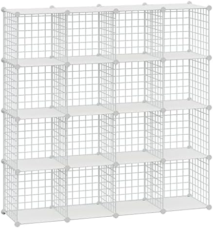 HUBSON Wire Cube Storage Organizer, Book/Toy/Craft/Potted Plants and Pet Closet by HUBSON