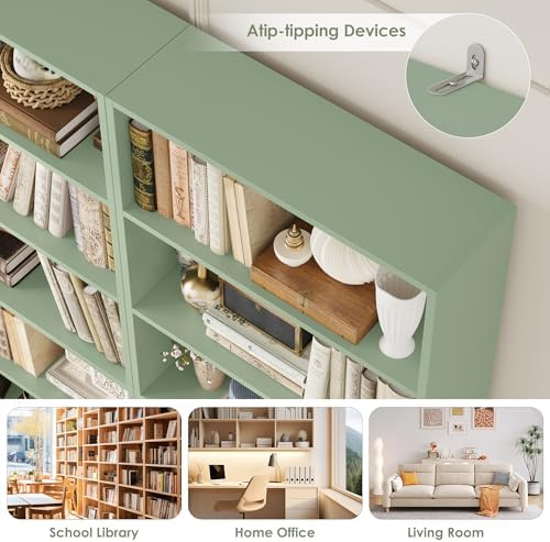FACBOTALL 82" Tall Bookshelf Bookcase, 7-Tier Open Display Shelves - Image 7