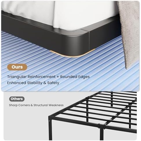 SHA CERLIN Full Size Floating Bed Frame - Image 6