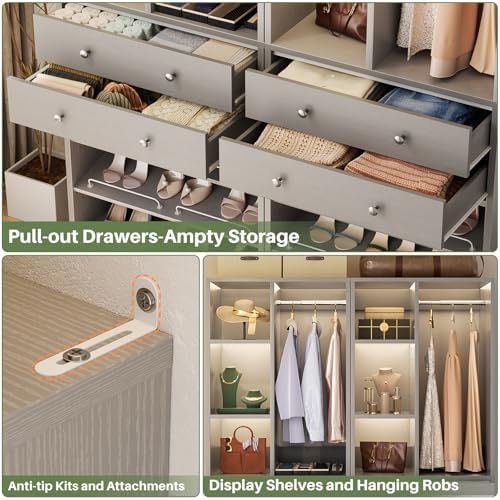 Besiost Small Closet System, Walk-in Closet Systems - Image 4