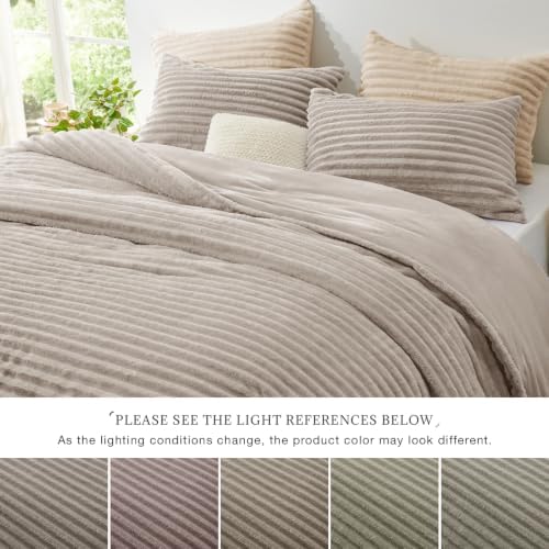 EXQ Home Fluffy Comforter Set Full Size, 3 Pieces Bed Set - Image 5