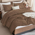 Andency Brown Twin Comforter Set, 2 Pieces Boho Bedding Set by Andency