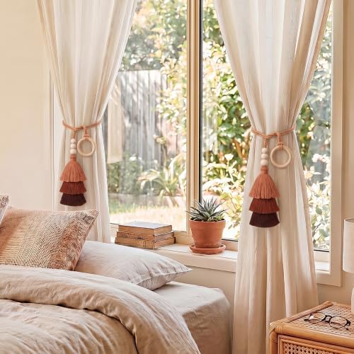 Novabright 4 Pcs Boho Curtain Tiebacks - Image 3