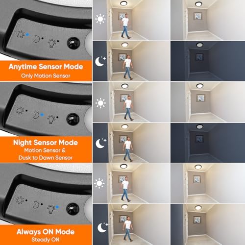 Rechargeable Motion Sensor Ceiling Light, Battery Operated Closet Light - Image 5