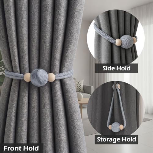 2 Pack Magnetic Curtain Tiebacks, Minimalist Curtain Holdbacks - Image 6
