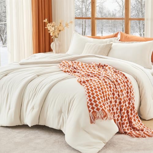 MUXHOMO Cal King Comforter Set, 3-Piece All-Season Bedding by MUXHOMO