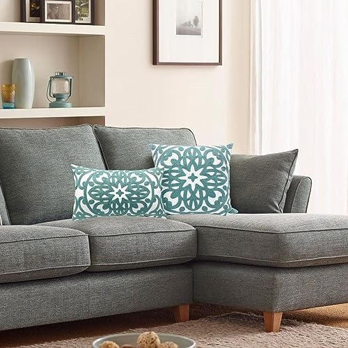 Alysheer Boho Embroidered Lumbar Throw Pillow Cover 12"x 20" - Image 7