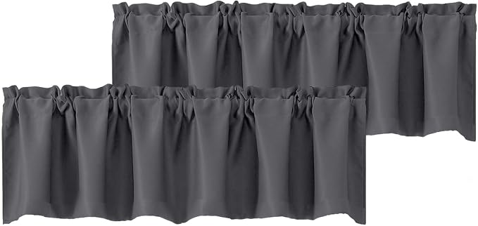 Chyhomenyc Blackout Valances for Windows, Short Window Valance Curtains for by Chyhomenyc