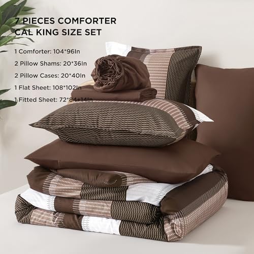 Andency California King Comforter Set, 7 Pieces Bedding - Image 7