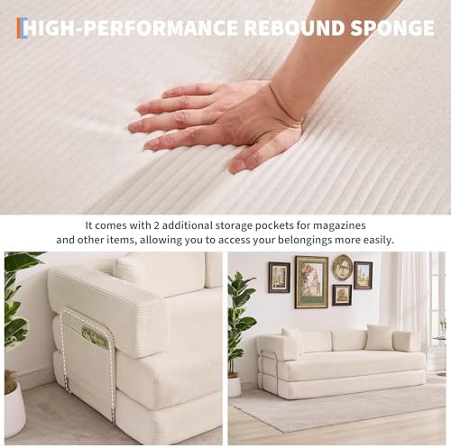 5-in-1 Convertible Sleeper Sofa Bed - Image 3