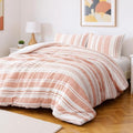 Amazon Basics Comforter Set, 3-Piece Jacquard Comforter and 2 Pillow Shams by AmazonBasics